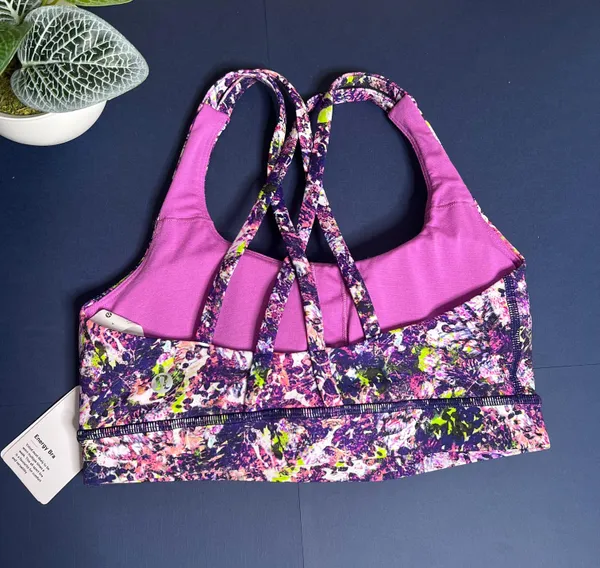 Lululemon Energy Bra Luxtreme NWT Size 2 Purple TRRM *Limited Edition* - Image 4