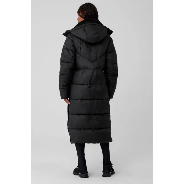 Alo Yoga Gold Rush Puffer Trench Black XS - Image 4