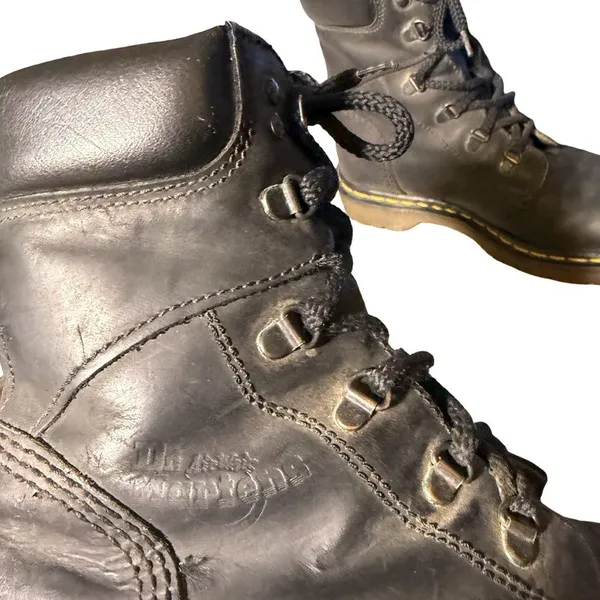Dr. Martens Women’s 7741 Original Black Leather Boots Size 5 - Image 3