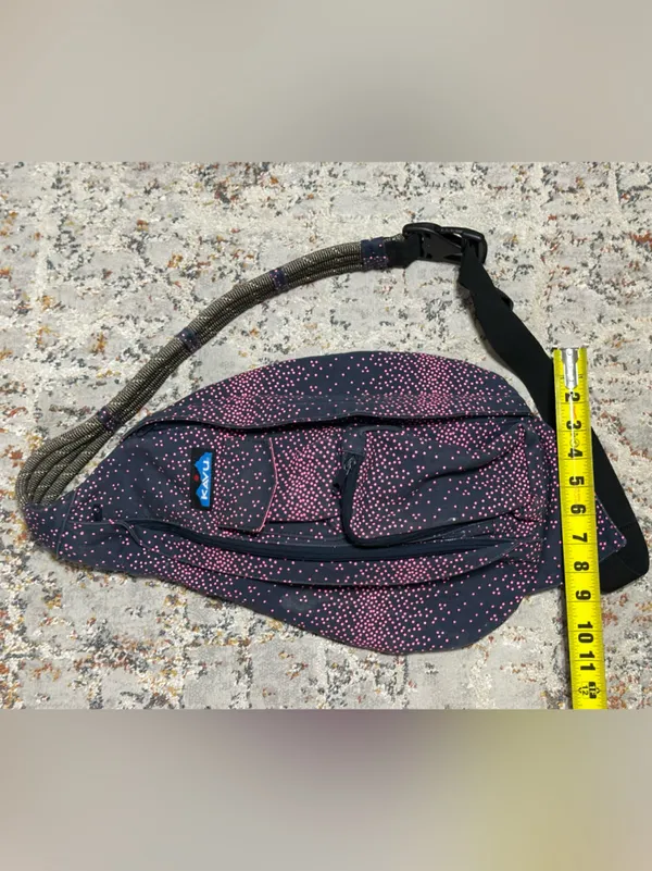 Kavu rope sling large crossbody bag blue pink - Image 5
