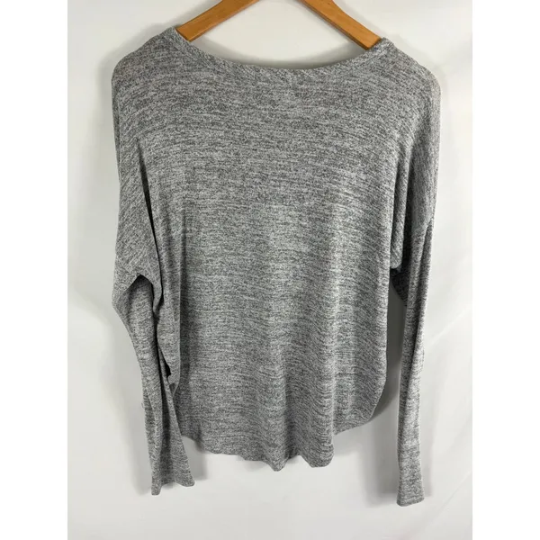 Rag & Bone Heather Grey Knit Long Sleeve top Size Medium - Image 5