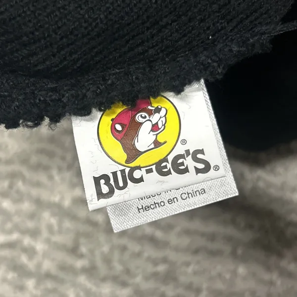 Bucees Knit Beanie Hat Black Cuffed Adult Unisex One Size Fits All Beaver Logo - Image 4