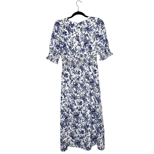 Baltic Born Demi Floral Midi Dress Women's Blue Size Small - Image 3