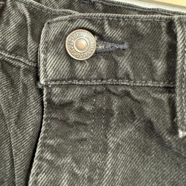 Levis Relaxed‎ Fit Jeans 9M Black Tapered High Rise Made In USA Vintage - Image 6