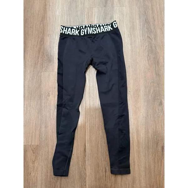 Gymshark Flex High Waisted Seamless Leggings Black Charcoal GLLG4288‎ Womens S - Image 2