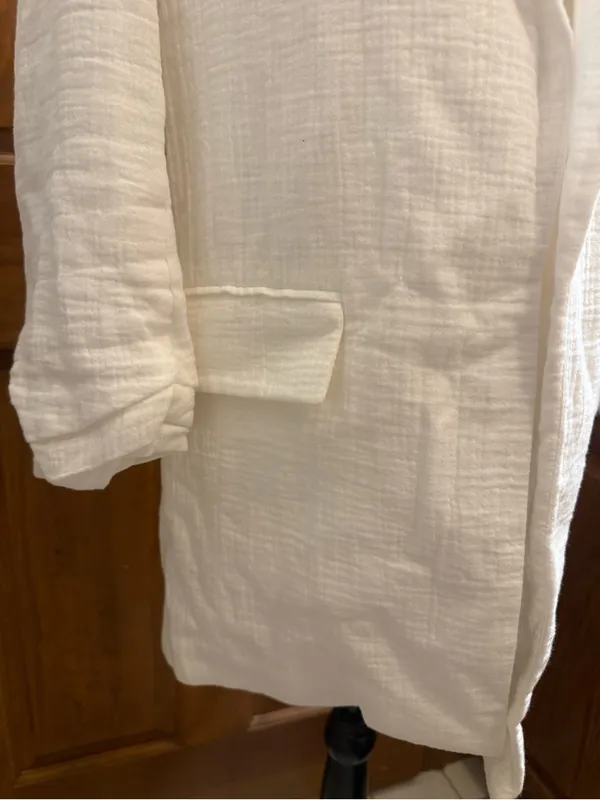 Nine West Ivory Textured Open-Front Blazer - Image 8
