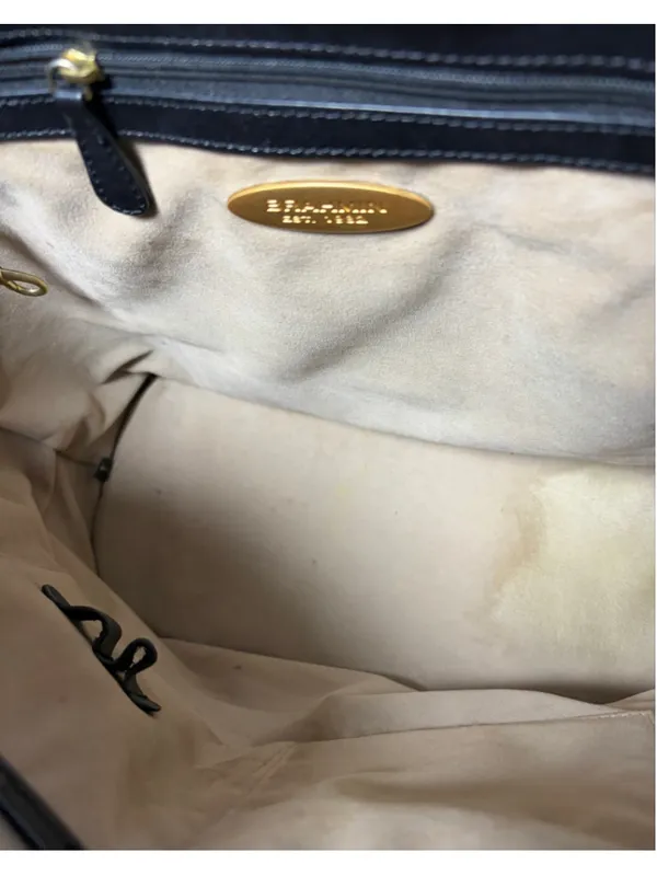 🔥 VINTAGE GRAIL! Rare 90s BRAHMIN Tuscan Croc & Smooth Leather Shoulder Tote Ba - Image 6