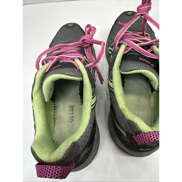 ASICS Gel-Venture 5 Women’s 7.5 Trail Running Shoes Gray Pink Green T5N8N - Image 6