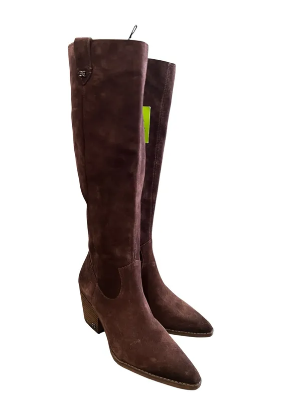 Sam Edelman Woods Cafe Noir Suede Knee-High Boots Size 8M NWOB Sold Out - Image 5