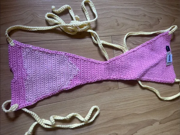 Heart crochet-knit bikini bottoms - Image 3