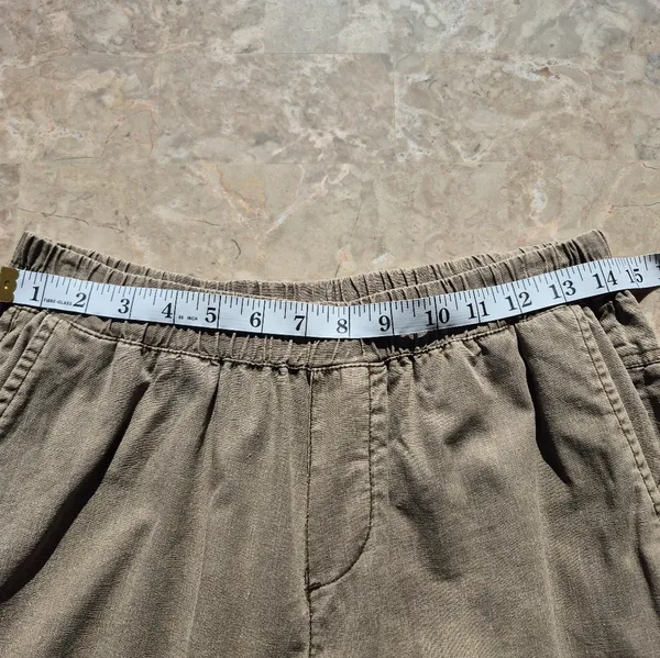 Roots Canada Hemp Jogger summer pull lounge on jogger zipper bottom Pants Medium - Image 7