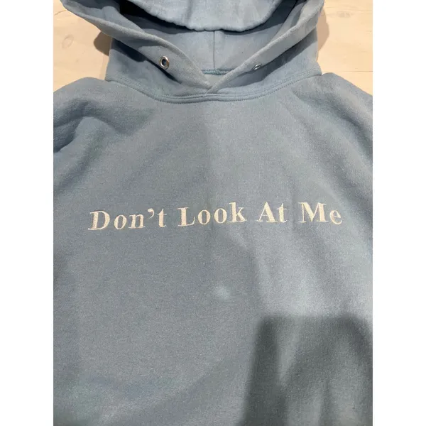 Oversized Hoodie Pullover Sweatshirt Don't Look At Me One Size‎ - Image 2