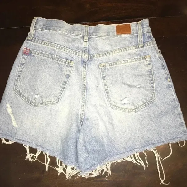 BDG Women High Waisted Distressed Denim Shorts Size 28 v6x - Image 6
