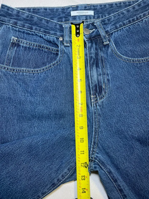 Peppermayo Jaylie Denim Jeans Size 4 Indigo Wide Leg - Image 8