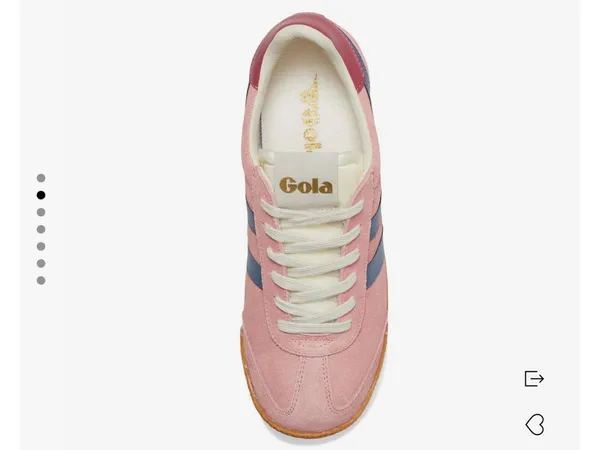 Gola Elan Women's Pink Suede Sneakers in Coral Pink, Moonlight & Raspberry 8.5 - Image 2