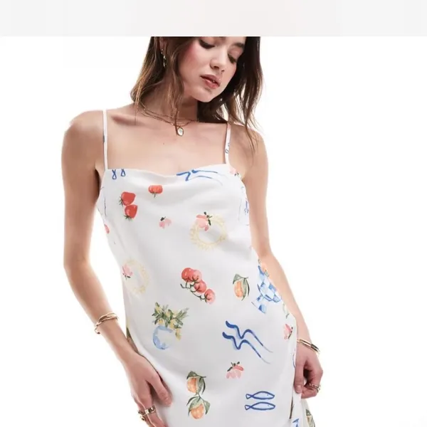 Abercrombie & Fitch pattern maxi Dress - xsmall petite NWT - Image 6