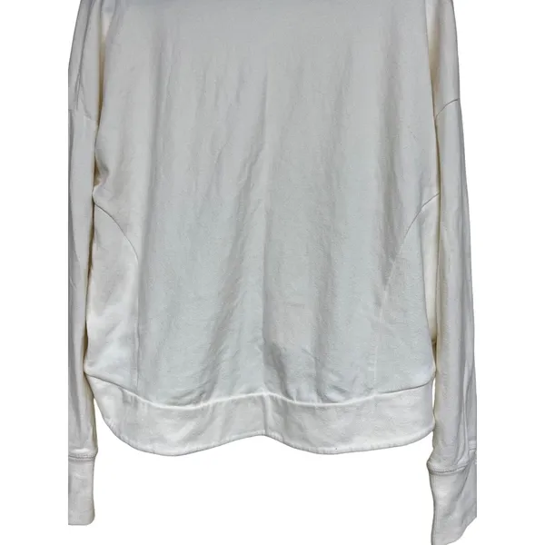 Sweaty Betty Funnel Neck Harmonise Luxe Sweatshirt‎ Cream Women’s Size Medium - Image 7