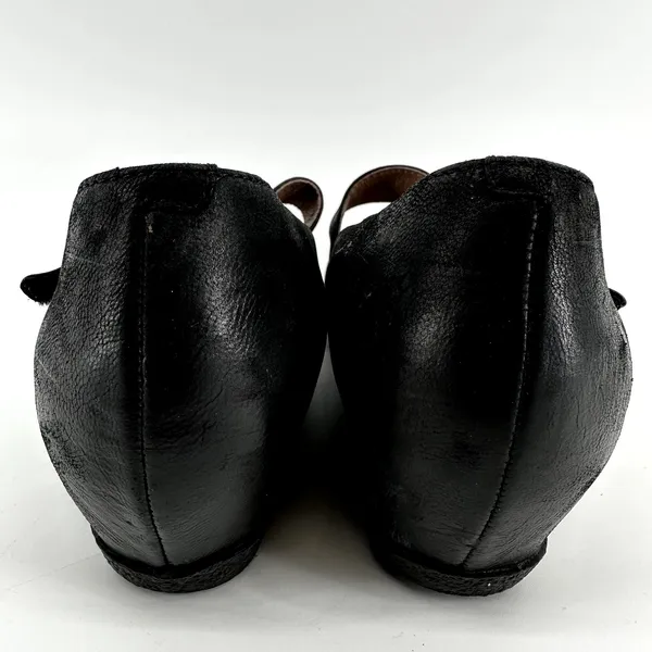 Dansko Lanie Mary Jane Wedge Burnished Nubuck Leather Memory Foam Black 10.5 - Image 5