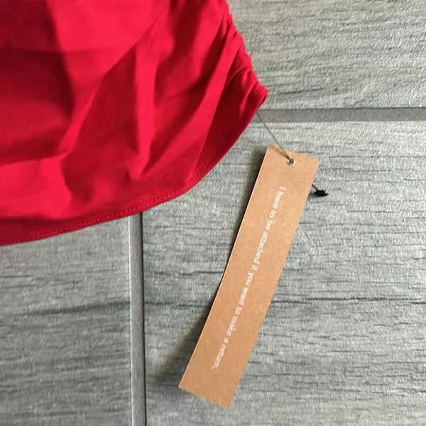 Reformation Tiana top in lipstick red - Image 4
