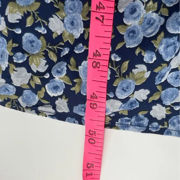 NWT English Factory tiered ruffle floral texturized maxi dress puff‎ sleeve sz M - Image 8