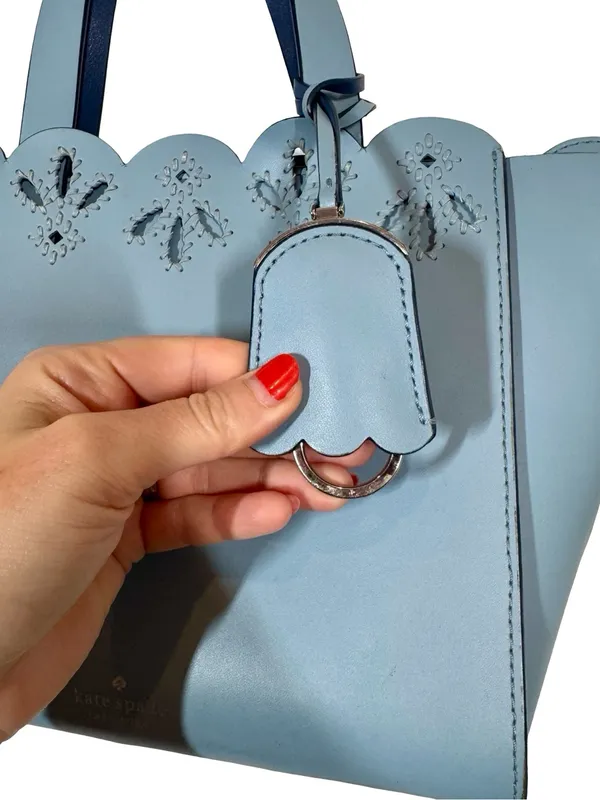 Kate Spade Mini Mina Magnolia Street Eyelet Satchel Blue Dawn/Constellation Blue - Image 4