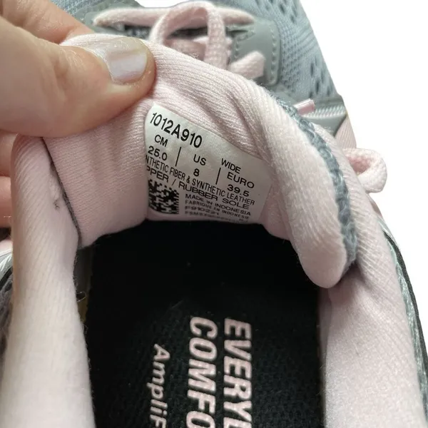 Asics everyday comfort amplifoam design gray pink size 8 sneakers‎ running shoes - Image 5