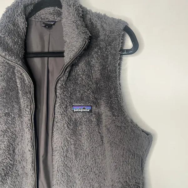 Patagonia Los Gatos Grey Fleece Vest Size XL - Image 8