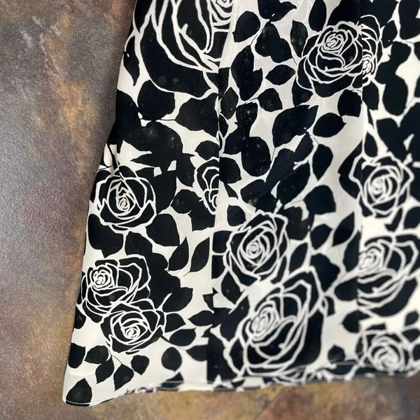 White House Black Market Silk Floral Sequined Sleeveless Mini Dress 12 - Image 15