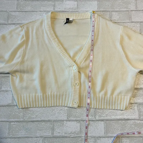 H&M Cream Women's Cardigan Casual Classic size XL - Image 4