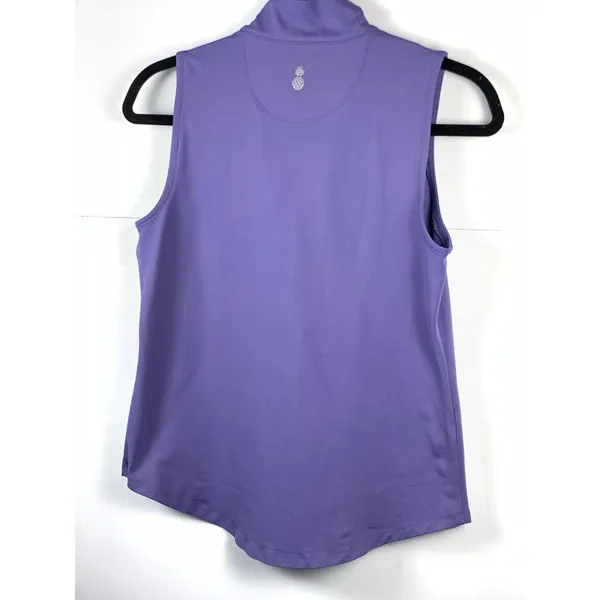 Tommy Bahama IslandZone Golf Tank Top Womens XS Purple 1/4 Zip Sleeveless - Image 4