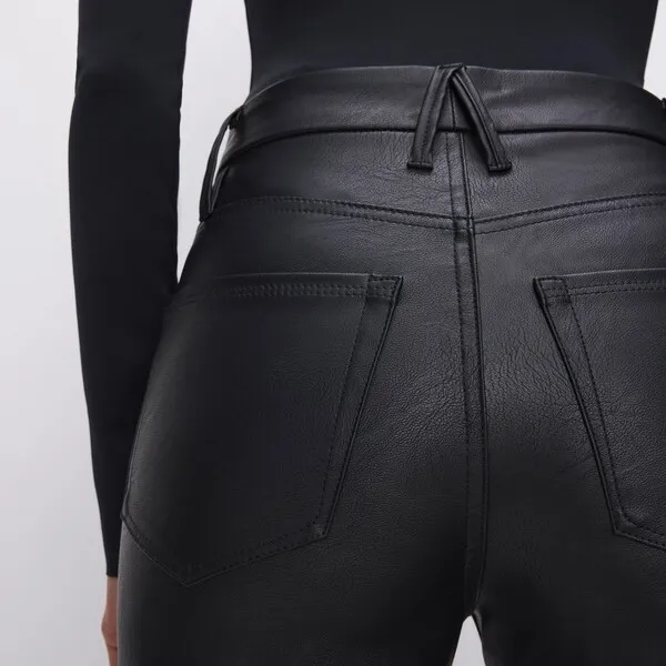 NWT GOOD AMERICAN - Good Boy Faux Leather Pants - $189 - Size 4 - Image 5