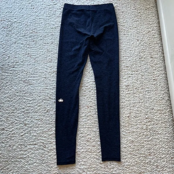 Alo‎ Yoga Alosoft Leggings Space Dye Heathered Navy Blue XS - Image 4