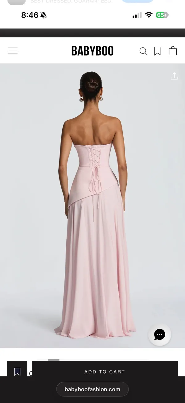 Blush pink formal dress - Image 2
