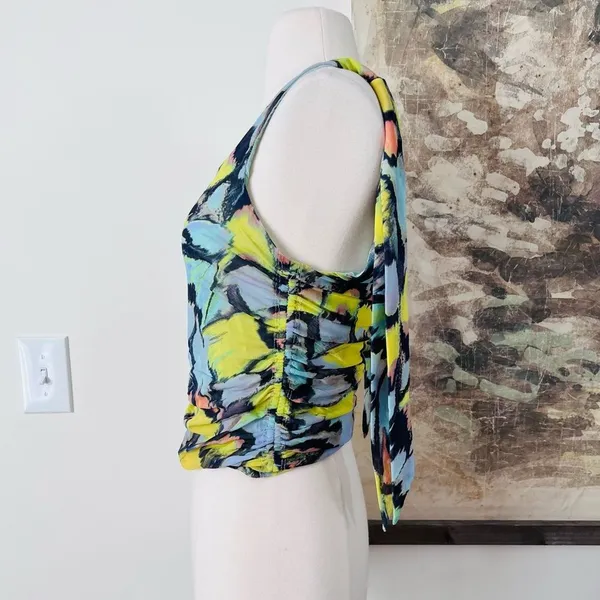 Free People Avenue Print Tank Top in Mint Combo Size Large $58 - Image 4