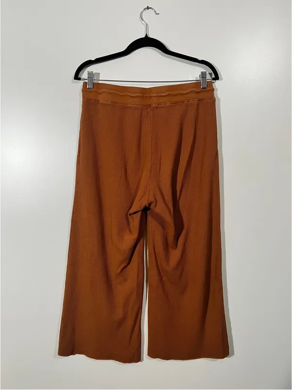 Mate the Label Wide Leg Waffle Pants in Sedona Size Medium - Image 4
