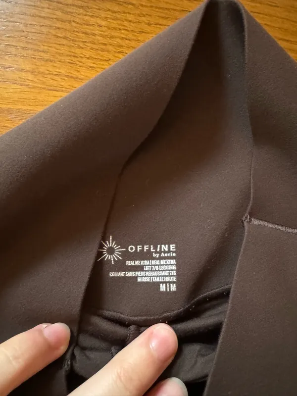 Dark Brown Aerie Leggings Medium  - Image 2
