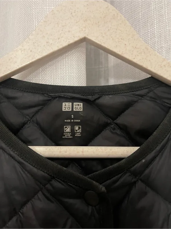 UNIQLO Ultra Light Down Compact Coat Black Size S Quilted Long Jacket Packable - Image 11