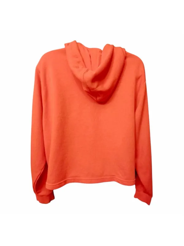 Puma Women's Bright Orange Cropped Pullover Hoodie - Size M - JC401 • Size: Medi - Image 2