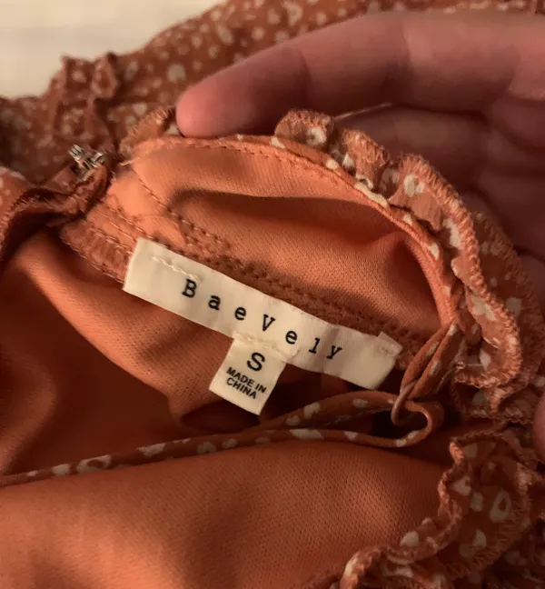 Baevely Peach Floral Sun Dress - Image 3