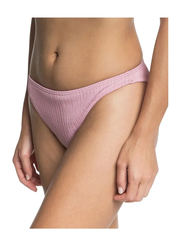 new Roxy ☀︎︎ Stay Golden Textured Ruched Mini Bikini Bottom ☀︎︎Lilac Pink ☀︎︎ S - Image 3