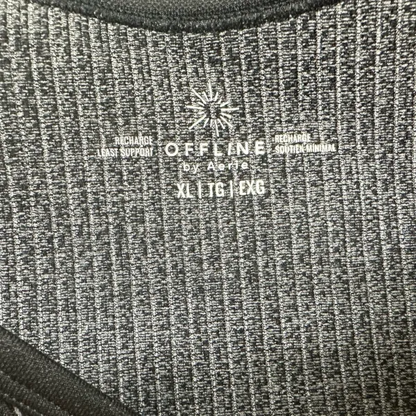 Aerie Offline Ribbed Sports Bra Long Line Top - Image 3