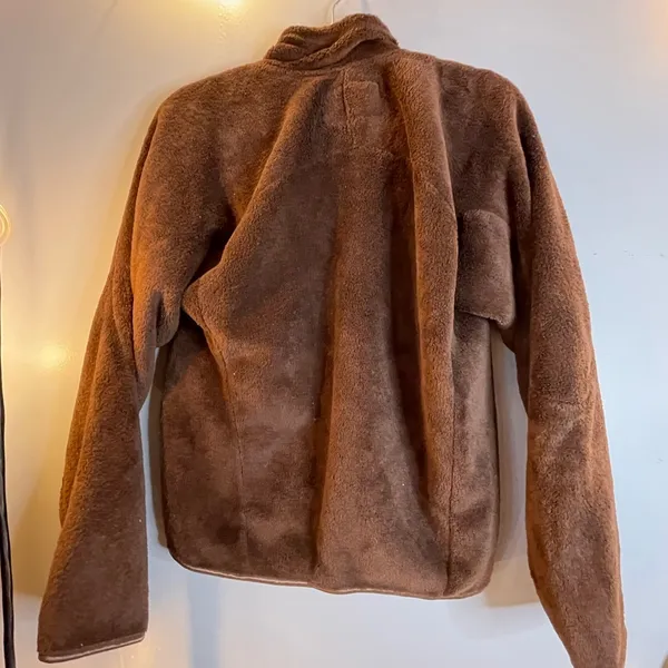 Alpine Sky Fuzzy Zip Up Brown Size M - Image 2