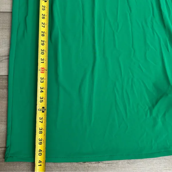 Zara Green Twist Front Halter Sleeveless Midi Seersucker Slip Dress NWT Large - Image 7