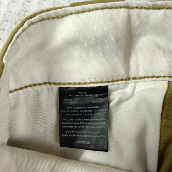 NWT Dickies Women Size 2R Cropped Cargo Pants Khaki Twill Utility Skate Workwear - Image 10