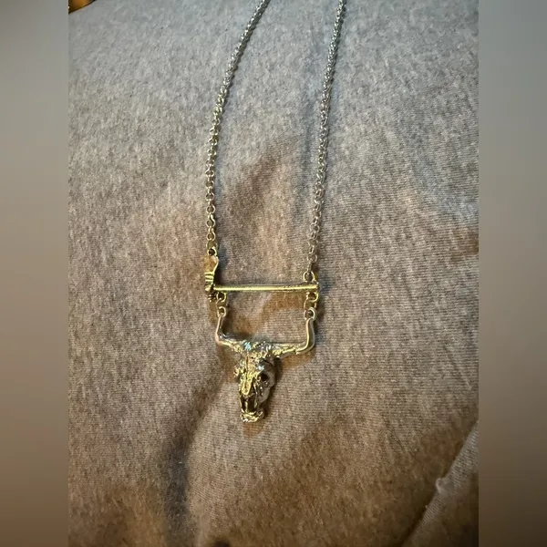 Arizona Jean Company Silver Bull Pendant Necklace - Image 3