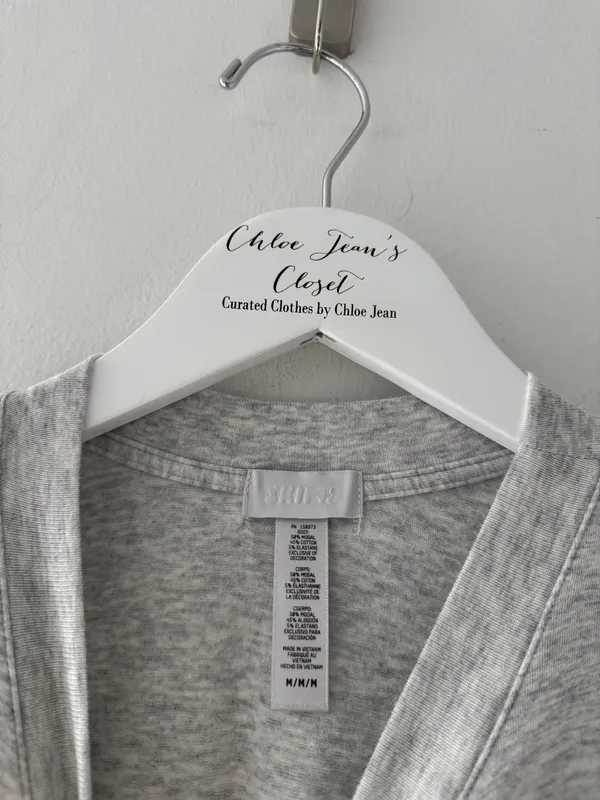 Skims Gray Boyfriend Tee - Image 3
