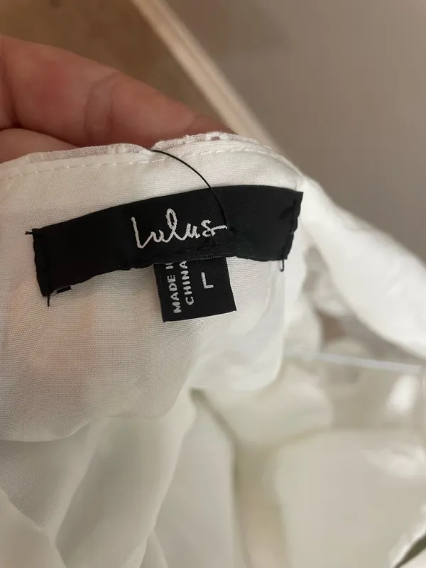 White Lulus Mini Dress - Image 3