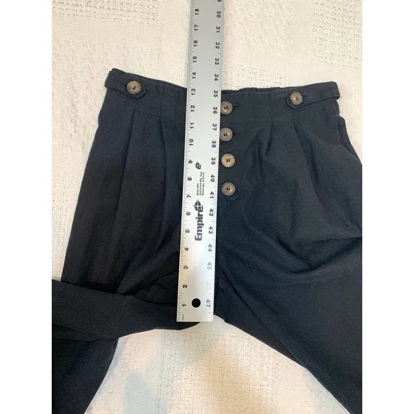 Greylin small Nana pleated linen cropped wide leg culottes P2 3401 - Image 8