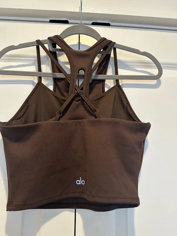 Cropped Alo Workout Top - Image 2