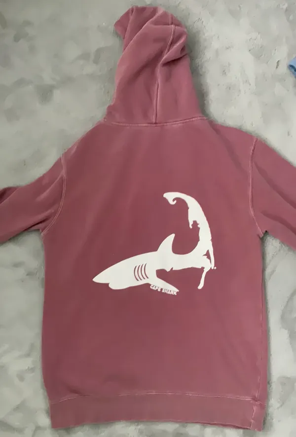 Cape shark Faded Pink Hoodie - Image 2